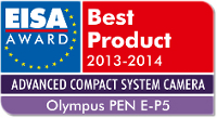 EISA Best Product 2013-2014 ADVANCED COMPACT SYSTEM CAMERA OLYMPUS PEN E-P5